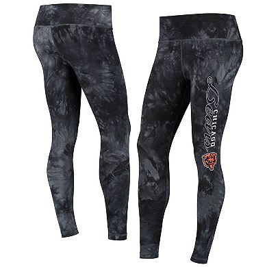 Women's Concepts Sport Black Chicago Bears Burst Tie Dye Leggings