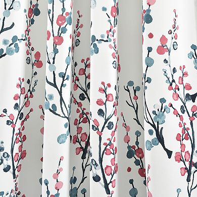 Lush Decor Mirabelle Watercolor Floral Room Darkening Window Curtain Set