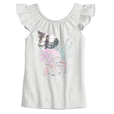 Disney's The Little Mermaid Ariel Girls 4-12 Flutter Sleeve Top by Jumping Beans®