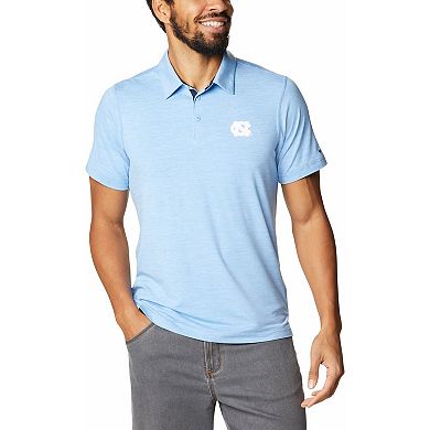 Men's Columbia Carolina Blue North Carolina Tar Heels Tech Trail Omni-Wick Polo