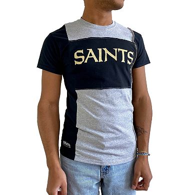 Men's Refried Apparel Heather Gray New Orleans Saints Sustainable Split T-Shirt