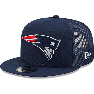 Men's New Era Navy New England Patriots Classic Trucker 9FIFTY Snapback Hat