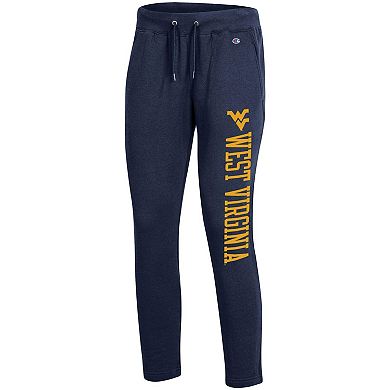 Women's Champion Heathered Navy West Virginia Mountaineers 2.0 Fleece Pants