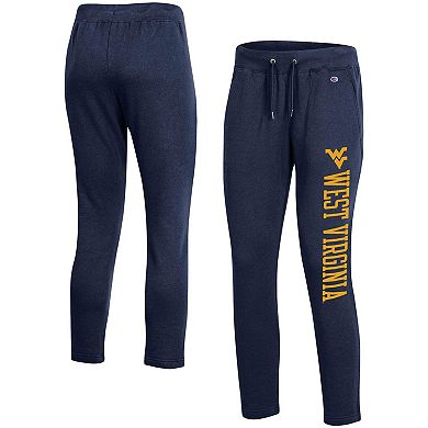 Women's Champion Heathered Navy West Virginia Mountaineers 2.0 Fleece Pants