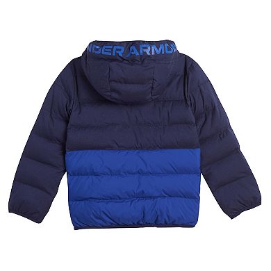 Toddler Boy Under Armour Pronto Colorblocked Blue Puffer Midweight Jacket
