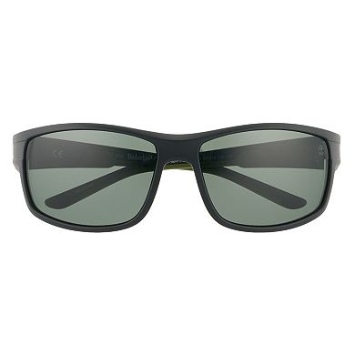 Men's Timberland 66mm Polarized Full Rim Sport Wrap Frame Sunglasses