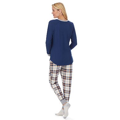 Cuddl duds 3 online piece pajamas