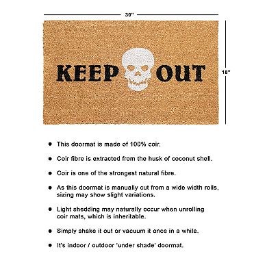 RugSmith Keep Out Doormat - 18'' x 30''