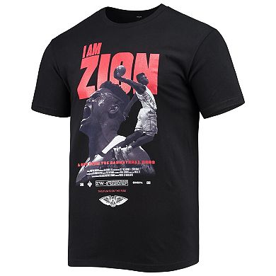 Men's Zion Williamson Black New Orleans Pelicans Check the Credits Player T-Shirt