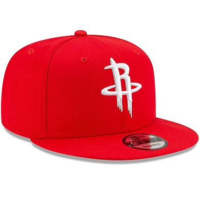 Men's New Era Red Houston Rockets Official Team Color 9FIFTY Snapback Hat