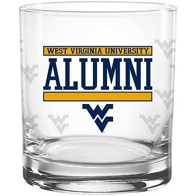 West Virginia Mountaineers 14oz. Repeat Alumni Rocks Glass