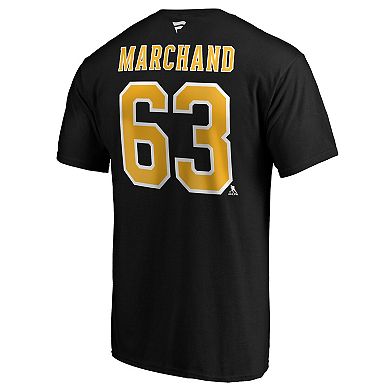 Men's Fanatics Branded Brad Marchand Black Boston Bruins Big & Tall Name & Number T-Shirt