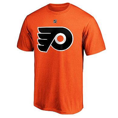 Men's Fanatics Branded Carter Hart Orange Philadelphia Flyers Big & Tall Name & Number T-Shirt