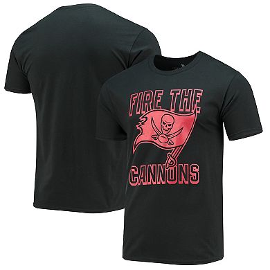 Men's Junk Food Black Tampa Bay Buccaneers Fire The Cannons Team T-Shirt