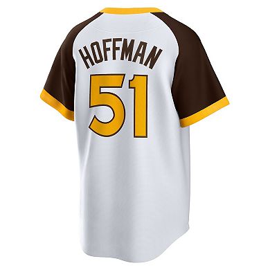 Men's Nike Trevor Hoffman White San Diego Padres Home Cooperstown Collection Player Jersey