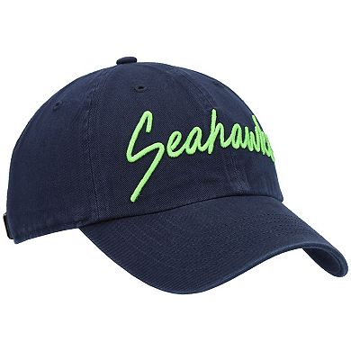 Women's '47 College Navy Seattle Seahawks Vocal Clean Up Adjustable Hat