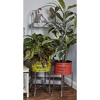 Stella & Eve Farmer's Market Planter Floor Decor 3-piece Set