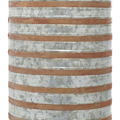 Stella & Eve Ribbed Cylinder Planter Floor Decor 2-piece Set