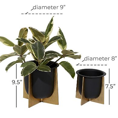 Stella & Eve Glam Two Tone Planter Table Decor 2-piece Set