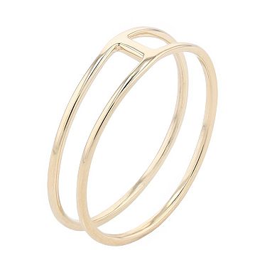 Au Naturale 14k Yellow Gold Double Ring