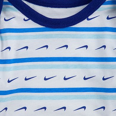 Baby Nike Swoosh Stripe Bodysuit & Pants Set