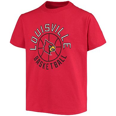 Youth Champion Red Louisville Cardinals Basketball T-Shirt