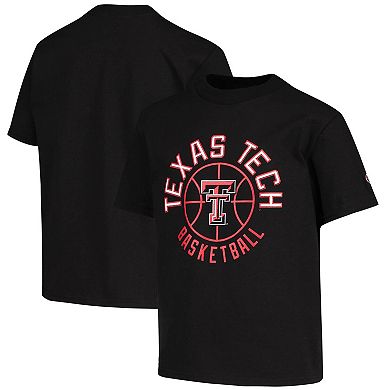 Youth Champion Black Texas Tech Red Raiders Basketball T-Shirt