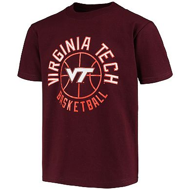 Youth Champion Maroon Virginia Tech Hokies Basketball T-Shirt