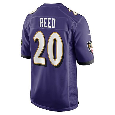 Men's Nike Ed Reed Purple Baltimore Ravens Retired Player Game Jersey