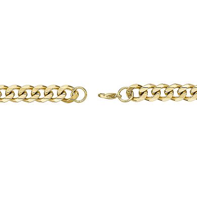 Men's LYNX Stainless Steel Curb Chain Bracelet 