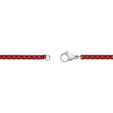 Men's LYNX Stainless Steel Box Chain Bracelet