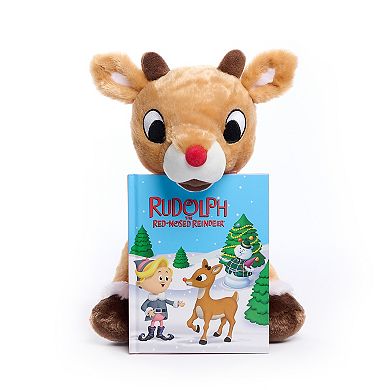 Exdup Cares Rudolph the Red-Nosed Reindeer Book and Plush Bundle