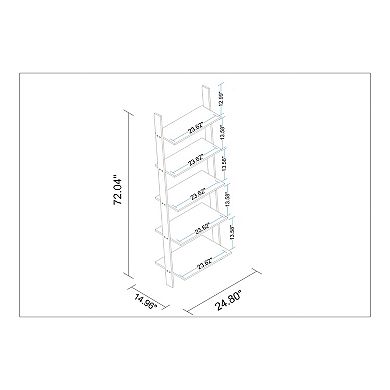 MANHATTAN COMFORT Cooper Ladder Bookcase