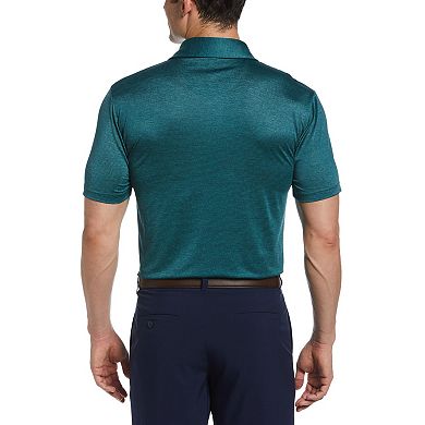 Men's Grand Slam Ventilated Space Dye Textured Golf Polo