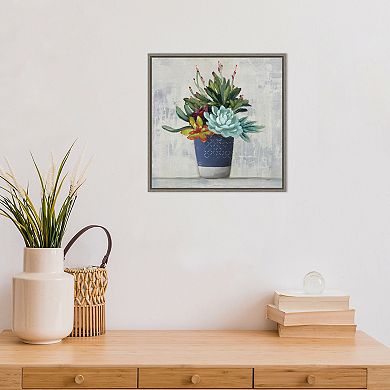 Amanti Art Succulent Still Life I Framed Canvas Wall Art