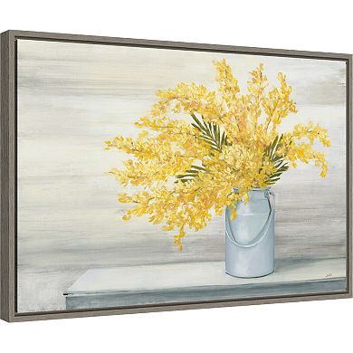 Amanti Art Golden Fall Floral Cuttings Framed Canvas Wall Art