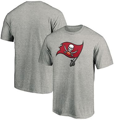 Men's Fanatics Branded Gray Tampa Bay Buccaneers Primary Logo Team T-Shirt