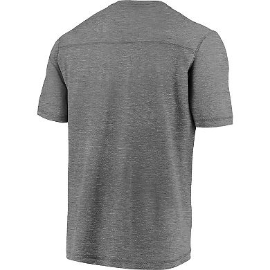 Men's Fanatics Branded Heathered Gray Colorado Avalanche 25th Season Logo T-Shirt