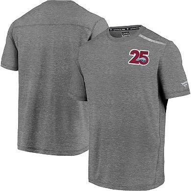 Men's Fanatics Branded Heathered Gray Colorado Avalanche 25th Season Logo T-Shirt