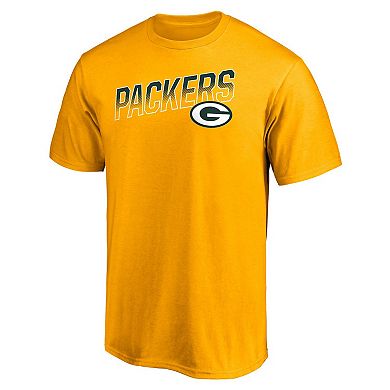 Men's Fanatics Branded Gold Green Bay Packers Tough Win T-Shirt