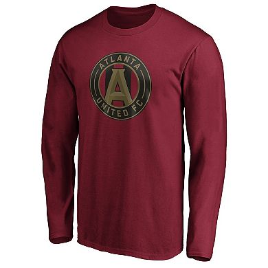 Men's Fanatics Branded Josef Martinez Red Atlanta United FC Playmaker Name & Number Long Sleeve T-Shirt