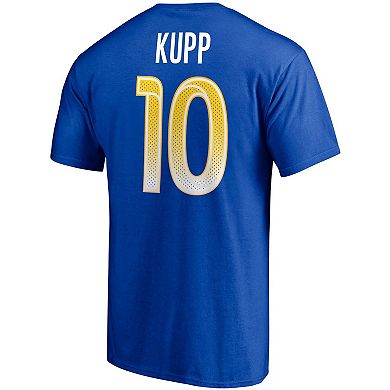 Men's Fanatics Branded Cooper Kupp Royal Los Angeles Rams Player Icon Name & Number T-Shirt