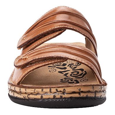 Propet June Women's Leather Slide Sandals