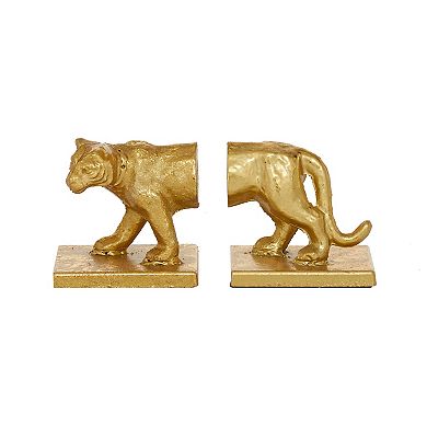 Stella & Eve Glam Gold Mountain Lion Bookends 2-piece Set