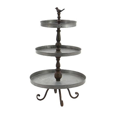 Stella & Eve Silver Iron Tiered Server