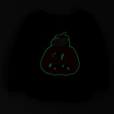 Toddler Girl & Baby Family Fun™ Peanuts Snoopy Glow-in-the-Dark Halloween Graphic Tee