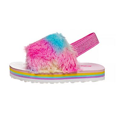 Josmo Toddler Girls' Faux-Fur Slingback Sandals 