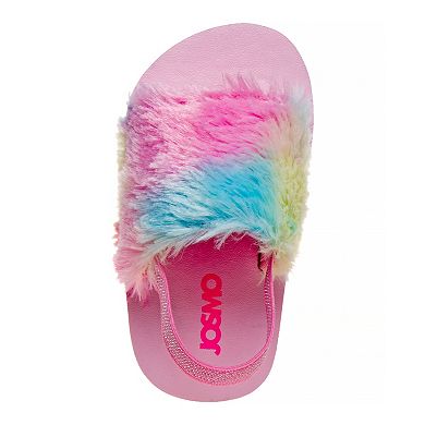 Josmo Toddler Girls' Faux-Fur Slingback Sandals 