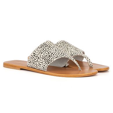 Torgeis Inara Women's Leather Thong Sandals