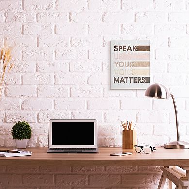 Stupell Home Decor Your Voice Matters Equality Canvas Wall Art